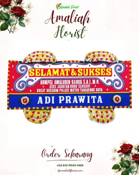 Papan Bunga Ucapan Selamat Terentang